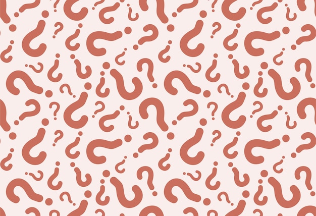 Seamless pattern from of question marks.