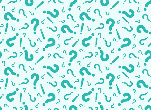 Vector seamless pattern from of question marks.