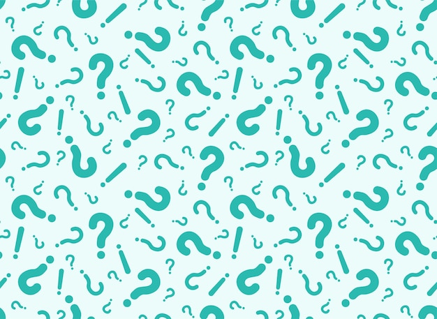 Seamless pattern from of question marks.