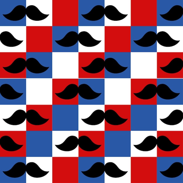 Seamless pattern of gentlemen mustaches wallpaper