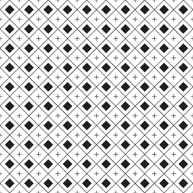 Vector seamless pattern geometric.black and white background.design for background