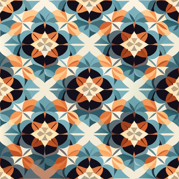 Бесшовный рисунок геометрический деликатесный красивый орнамент геометрическая мода ткань печать бесшовная