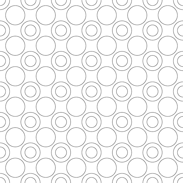 Seamless pattern geometric shape design of abstract texture background in black and white