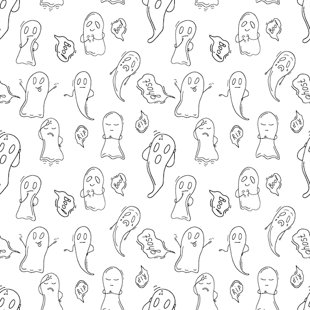 Seamless pattern ghost