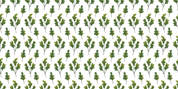 Seamless pattern gradient greens in flat vector style on white background