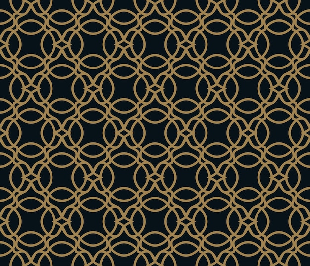 Seamless pattern Graphic lines ornament Floral stylish background