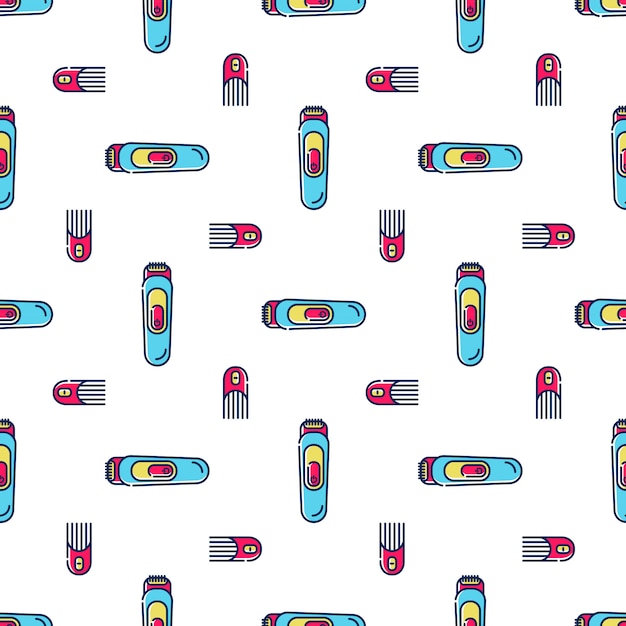 Seamless pattern for hairdresser