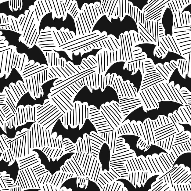 Vector seamless pattern. halloween - october 31. hand-drawn doodle illustration. a traditional holiday, the eve of all saints day, all hallows eve. trick or treat. happy halloween 2022!