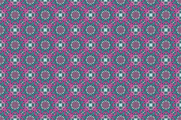 Seamless pattern. elementi decorativi vintage disegnati a mano.