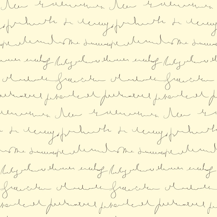 Vector seamless pattern of hand written text