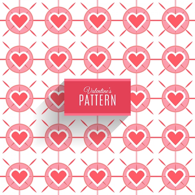 Vettore seamless pattern di cuori