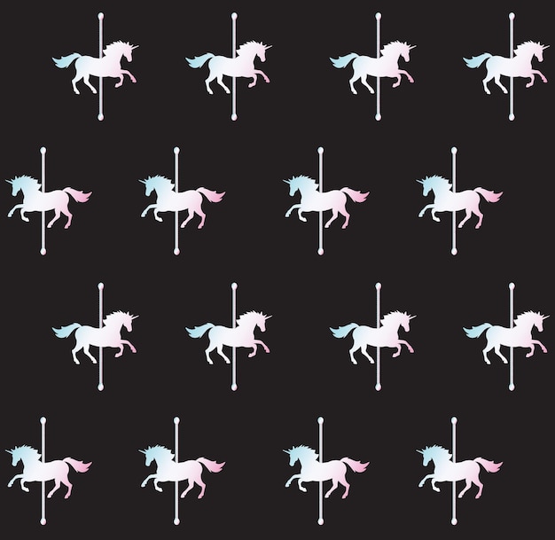 Seamless pattern of holographic carousel