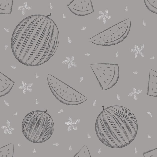 Seamless pattern. image of a watermelon. vector graphics.