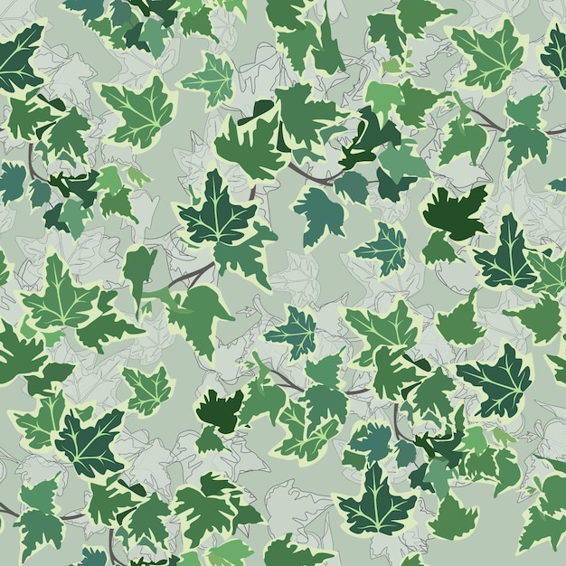 Vector a seamless pattern of ivy vector illustration