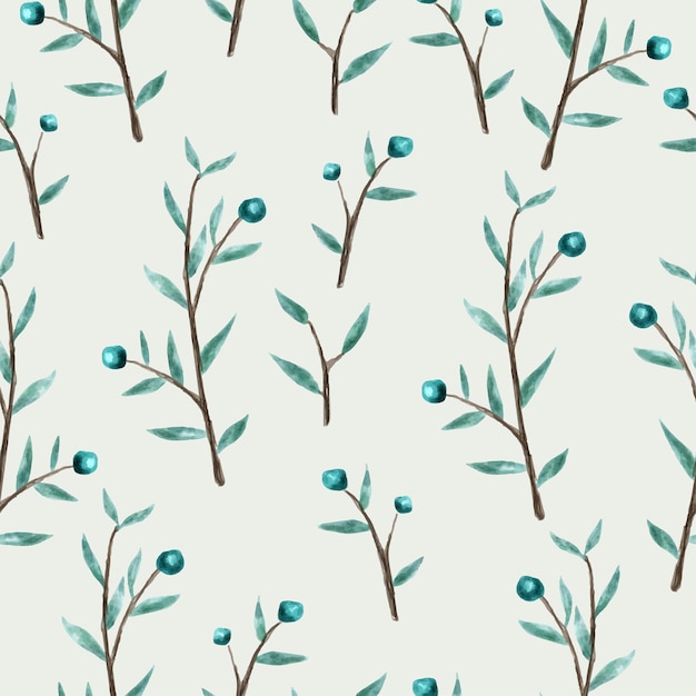 Seamless pattern leaves