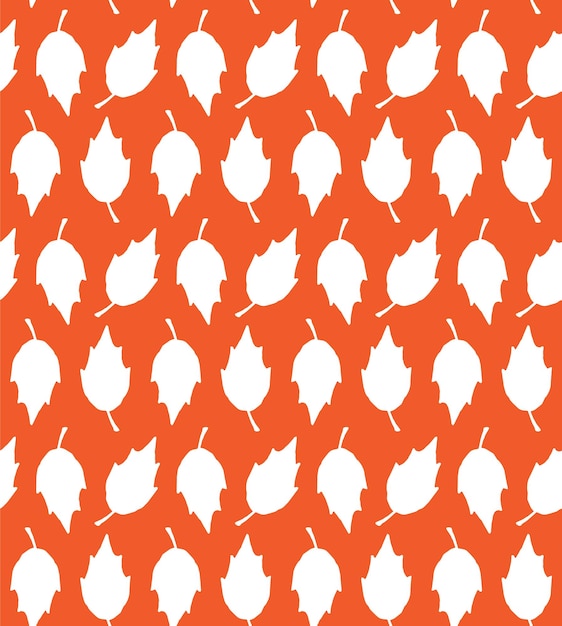 Seamless pattern of leaves