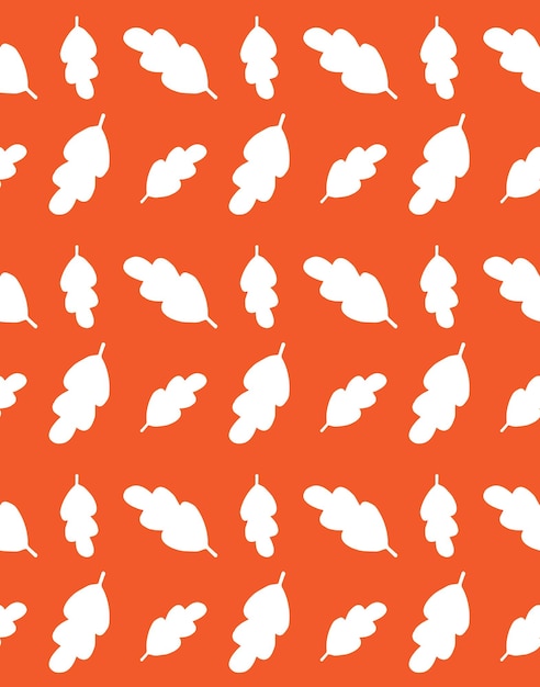 Seamless pattern of leaves