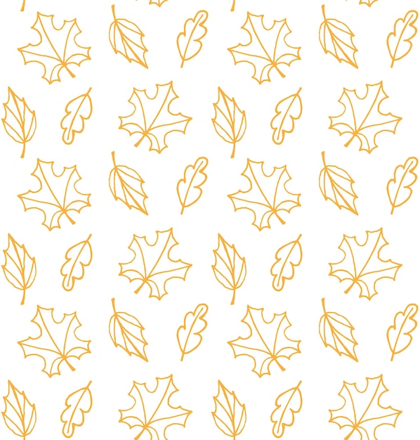 Seamless pattern of leaves