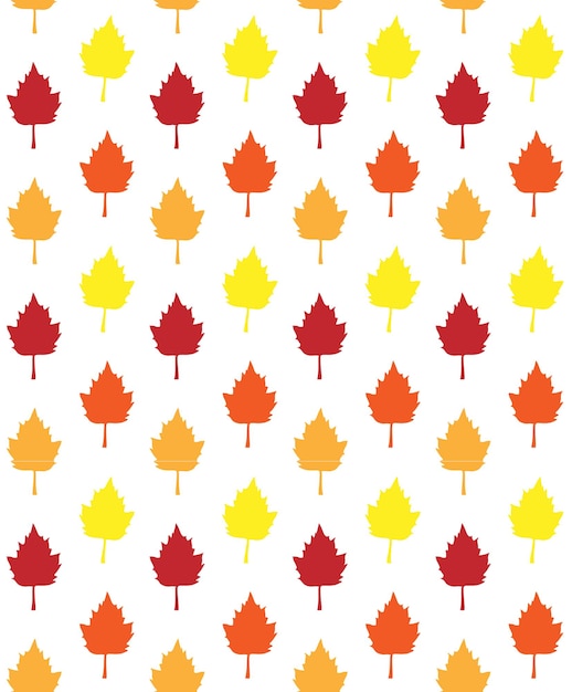 Seamless pattern of leaves