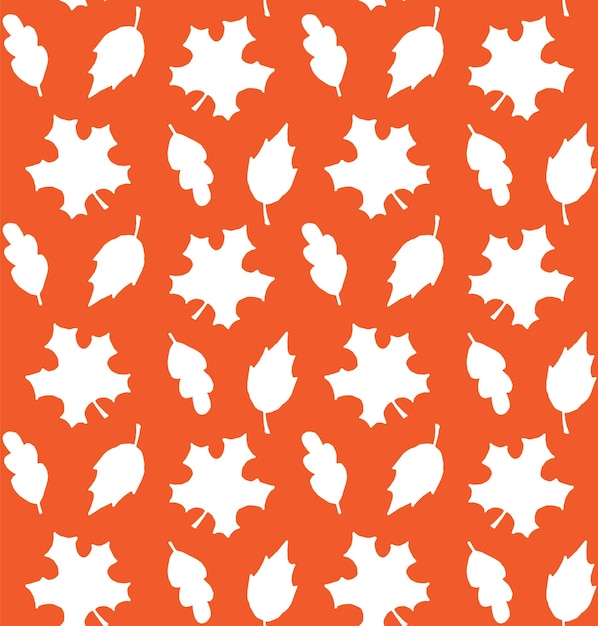 Seamless pattern of leaves