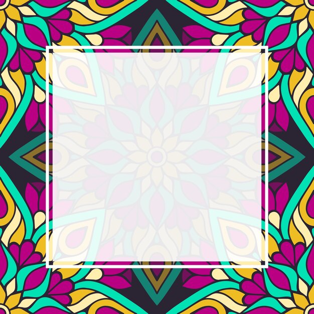 Vector seamless pattern mandala background