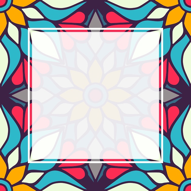 Seamless pattern mandala background