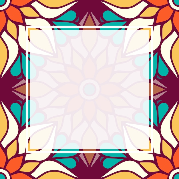 Seamless pattern mandala background