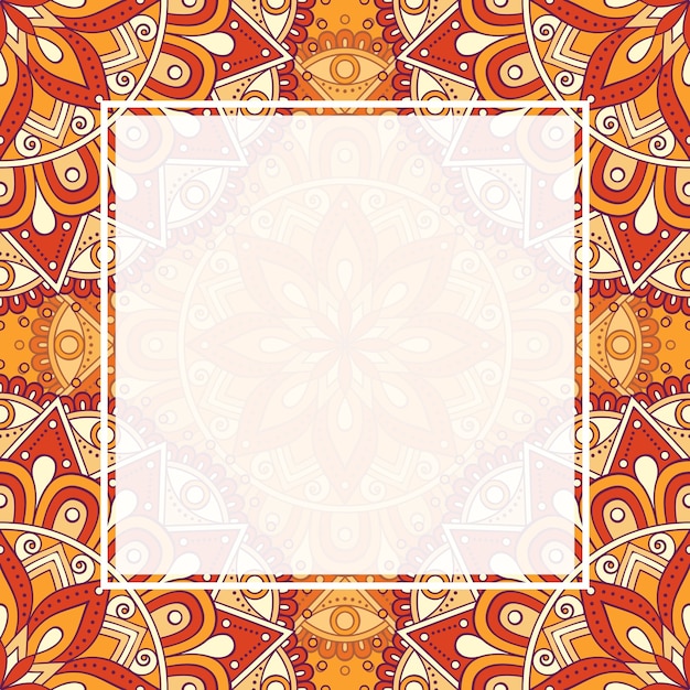 Seamless pattern mandala background