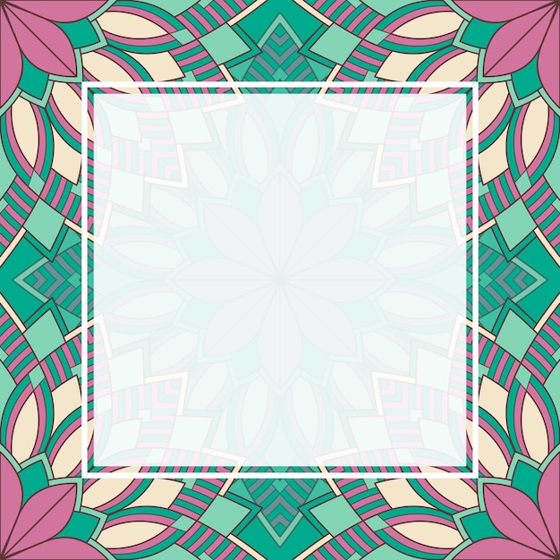 Seamless pattern mandala background