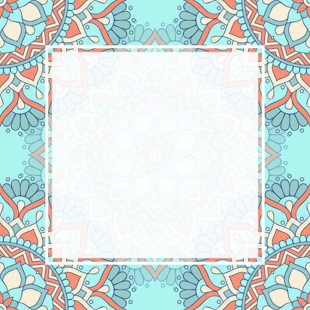 Seamless pattern mandala background