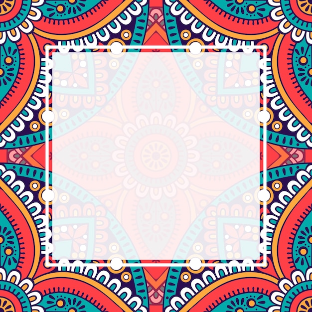 Seamless pattern mandala background