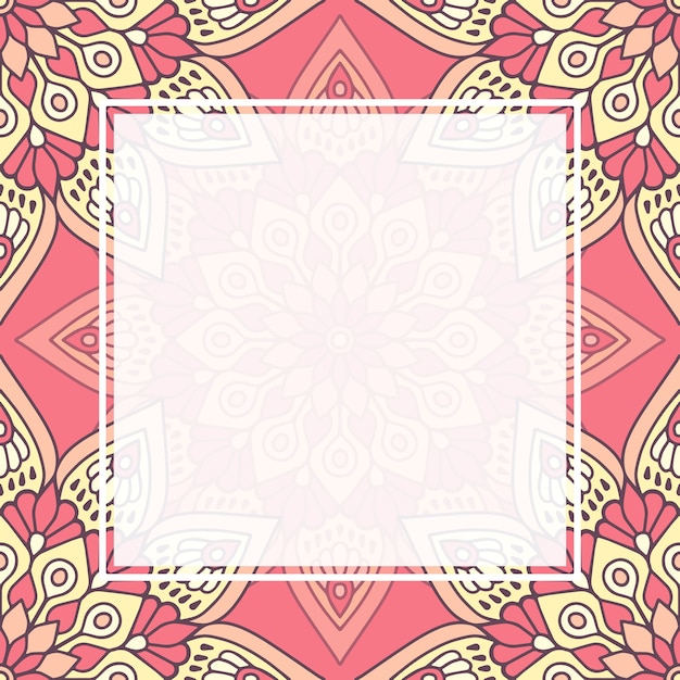 Seamless pattern mandala background