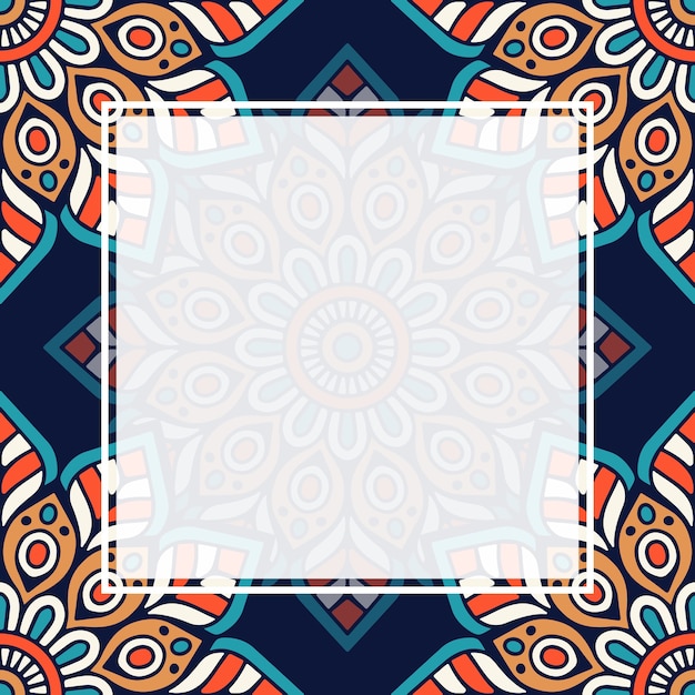 Seamless pattern mandala background