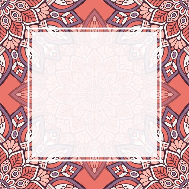 Seamless pattern mandala background