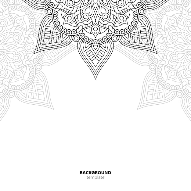 Seamless pattern. mandala decorative element.