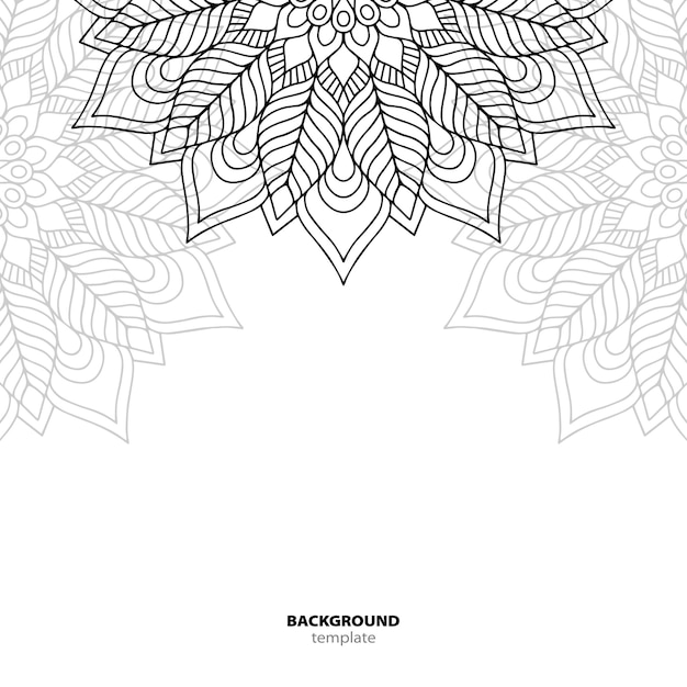 Seamless pattern. mandala decorative element.