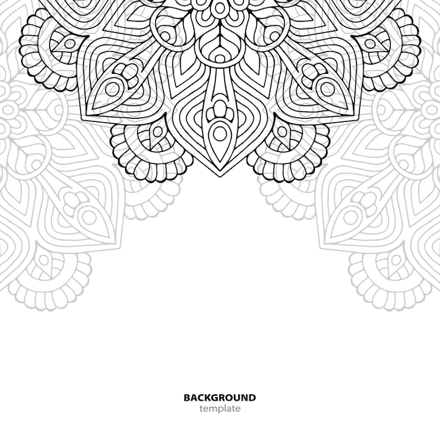 Seamless pattern. Mandala decorative element.