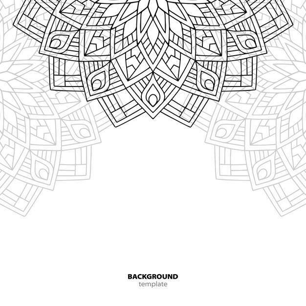 Seamless pattern. elemento decorativo mandala.