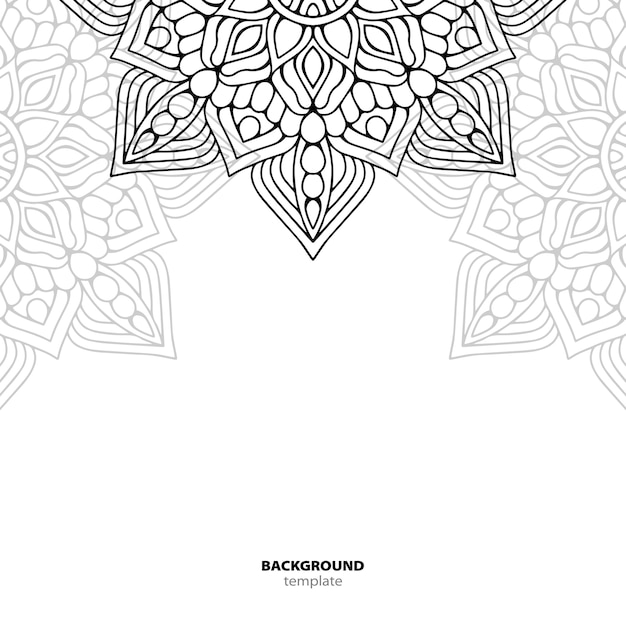 Seamless pattern. Mandala decorative element.