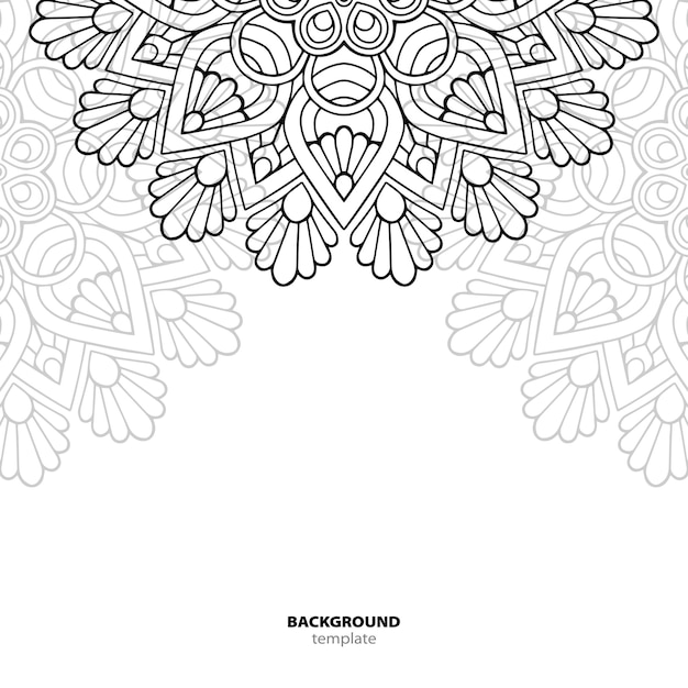 Seamless pattern. mandala decorative element.