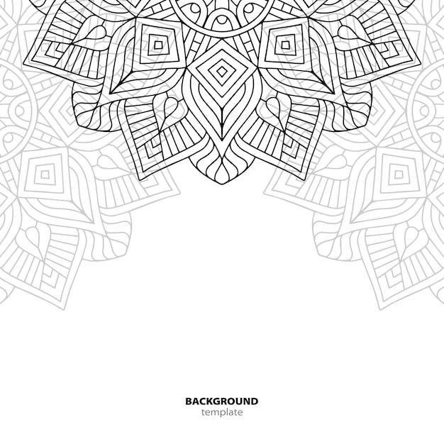 Seamless pattern. elemento decorativo mandala.