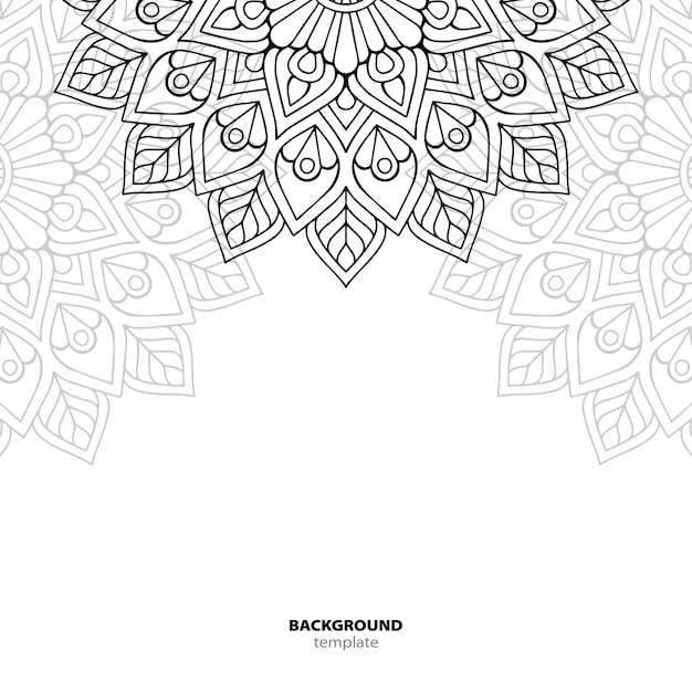 Seamless pattern. Mandala decorative element.