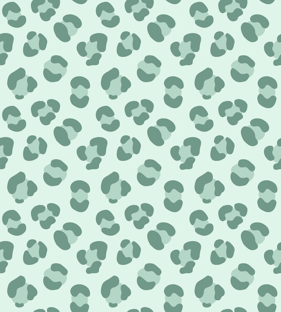 Seamless pattern of mint leopard