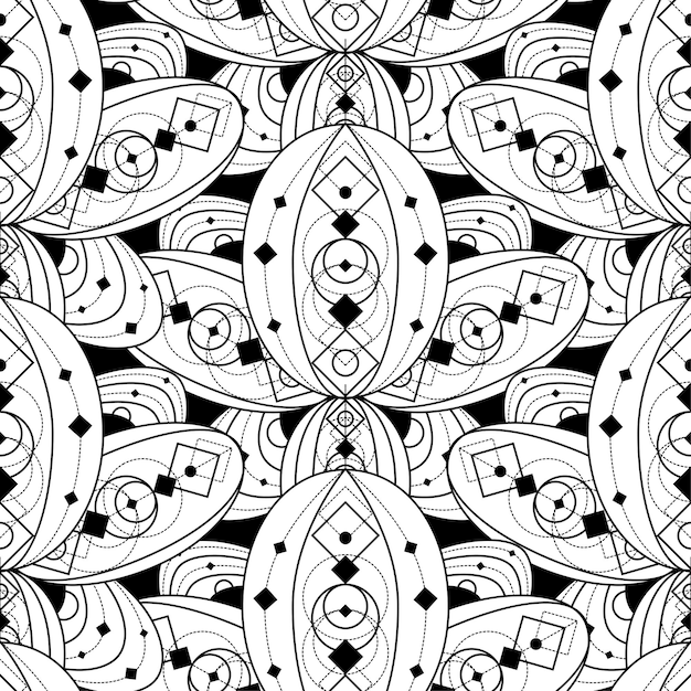 Seamless Pattern  . Modern Stylish Abstract Texture. Repeating Geometric Tiles Elements
