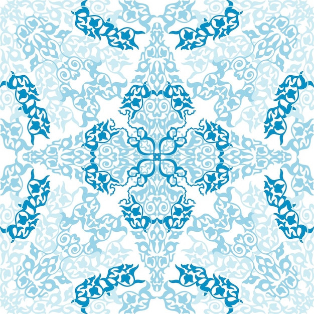 Seamless pattern in mosaic ethnic style