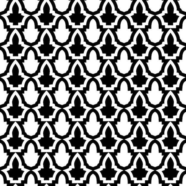 Seamless Pattern in Mosaic Ethnic Style