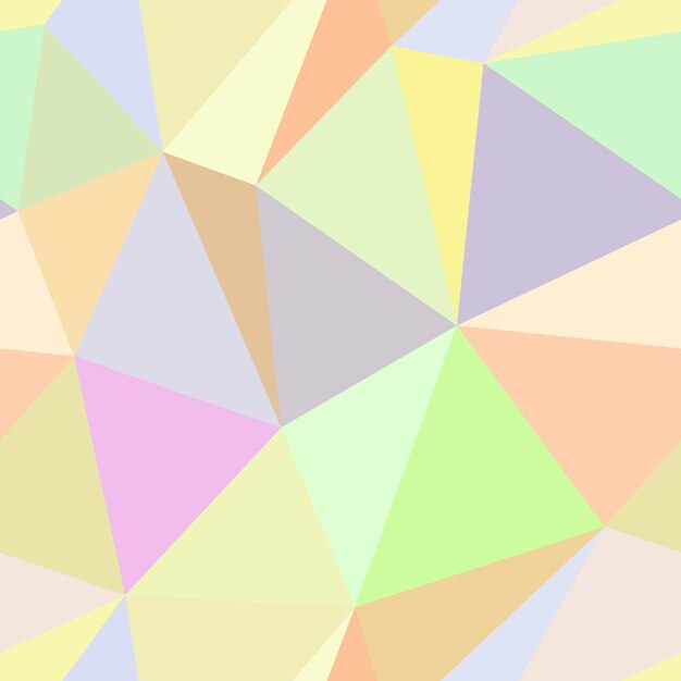 Seamless pattern mosaic structure of triangles vector design