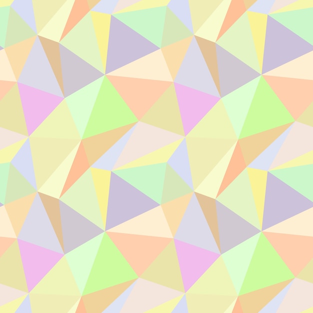 Seamless pattern mosaic structure of triangles