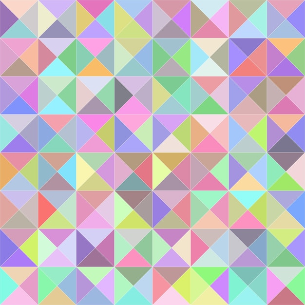 Seamless pattern mosaic structure of triangles