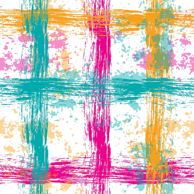 Бесшовный узор из разноцветных полос вектора